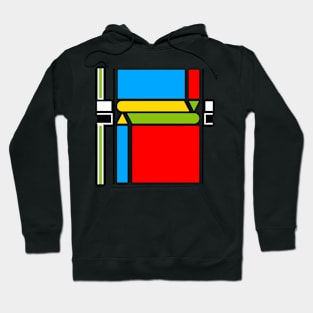 Bauhaus Abstract geometric fun - the squares Hoodie